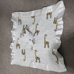 Aden + Anais Giraffe Lovey Security Blanket Musy Mate White Yellow Jungle Jam